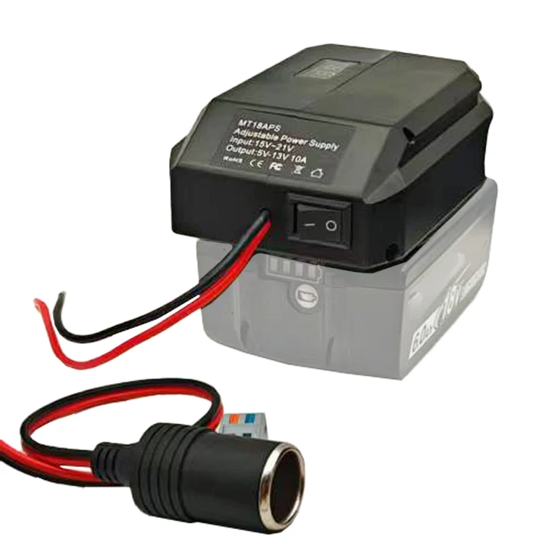 أدوات الطاقة محول ولاعة السجائر الجهد المنظم MT18APS 18 فولت إلى 5-13 فولت محول خفض الجهد لبطارية ليثيوم ماكيتا 18 فولت #4