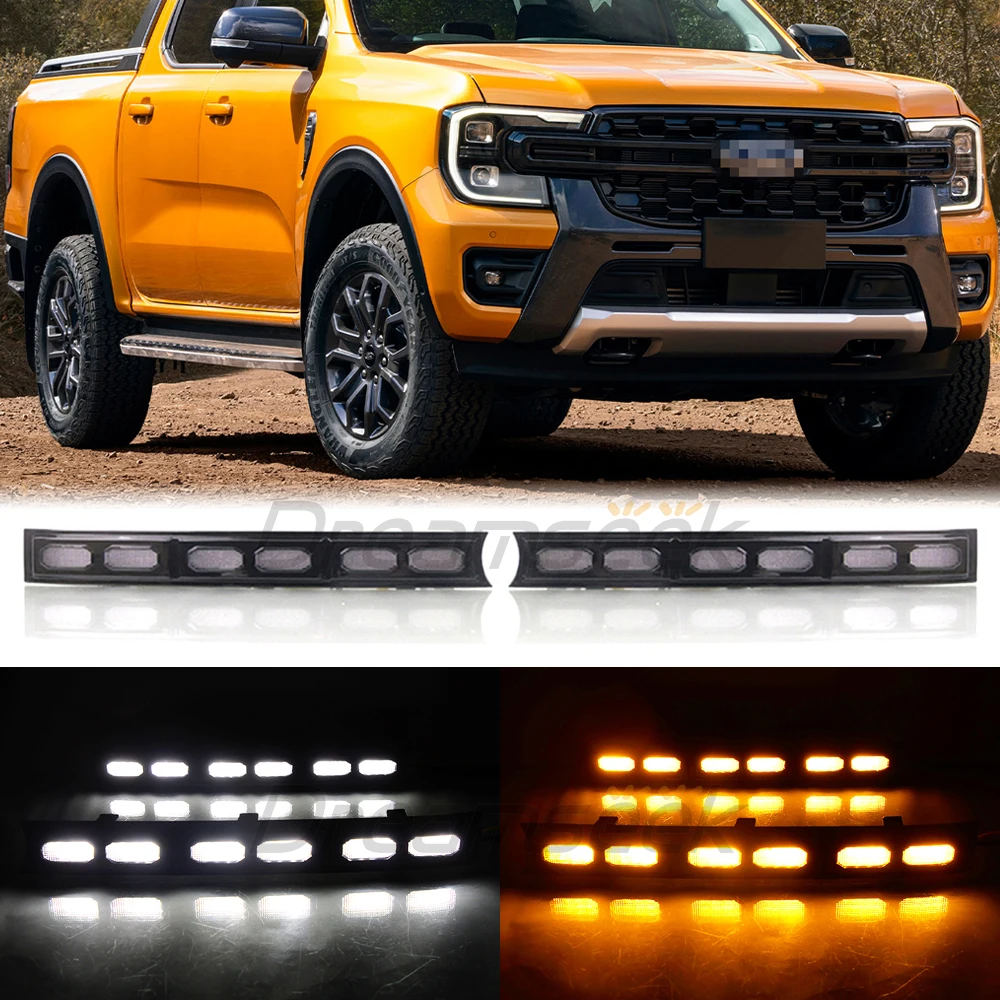 

2 шт., передняя решетка для автомобиля Ford Ranger Wildtrak 2022 23 24