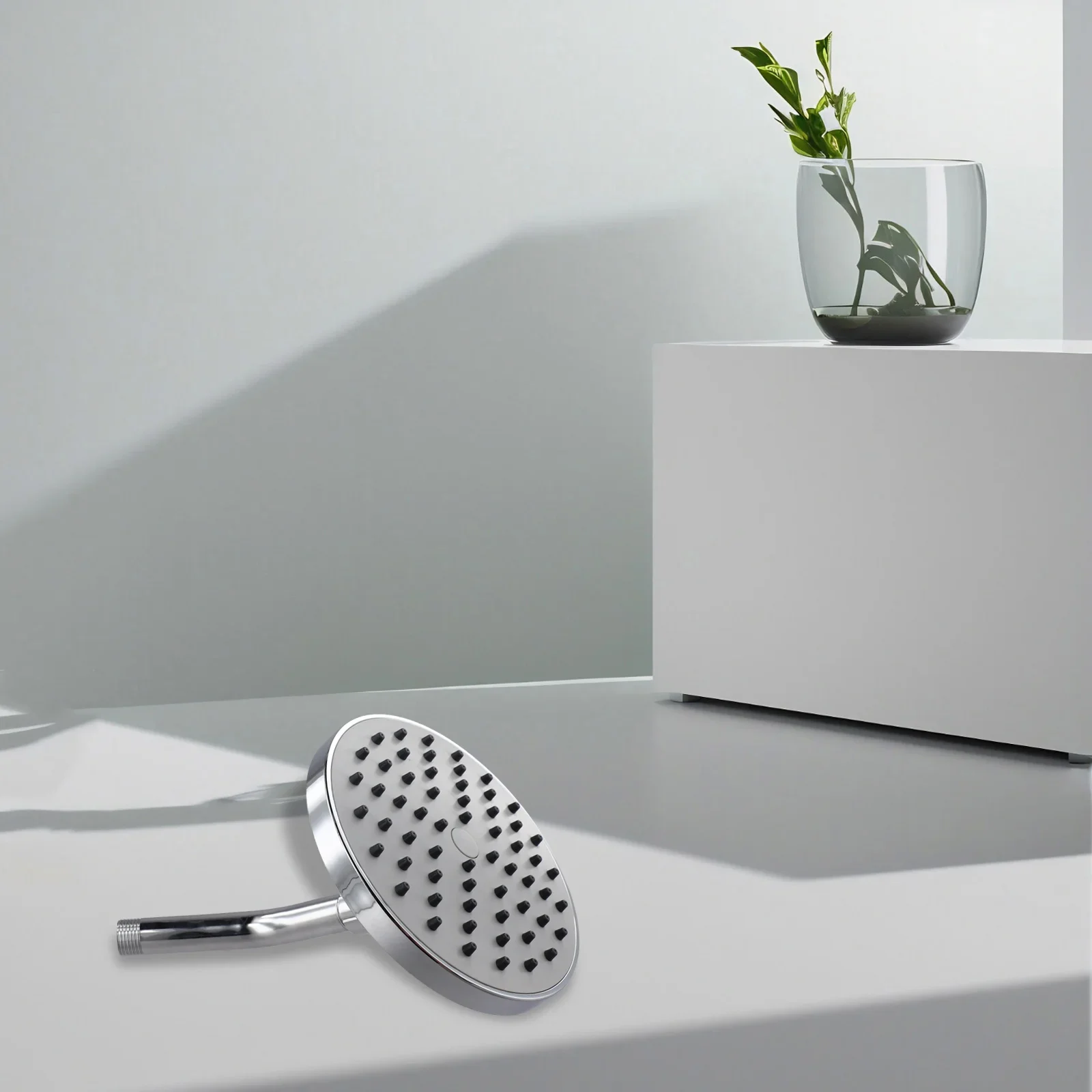 

Adjustable Angle Shower Head Jet Mount Self-Cleaning Shower Head 6 Inch Pressure Boosting Shower Head Adjustable Shower Angle