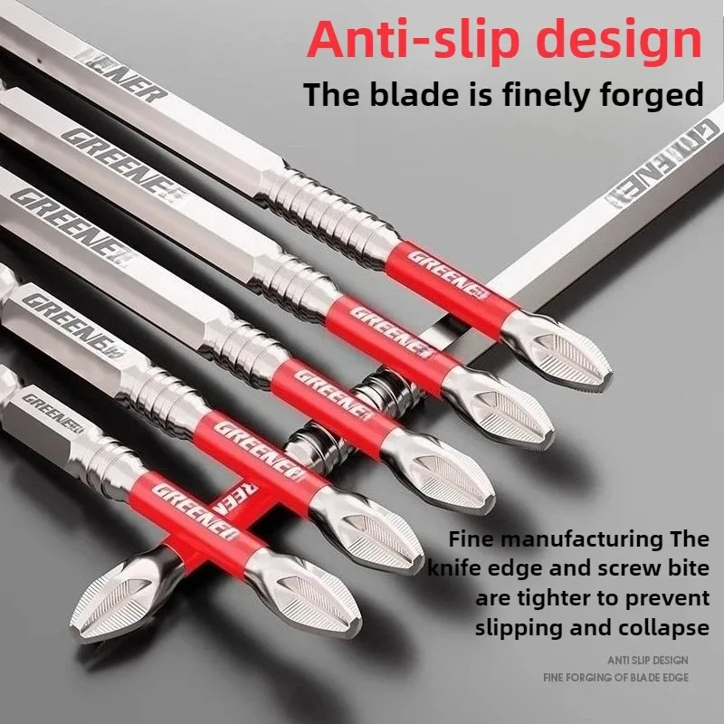 3-10Pcs Non-Slip Magnetic Cross Head Household Phillips Driver Screw Set High Hardness Electric Screwdrivers Drill Bits