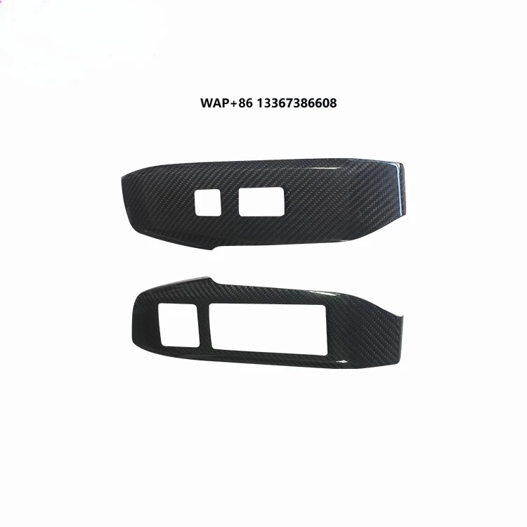 

10PCS Dry Carbon Fiber Interior Kits Dashboard Decoration Cover Trim