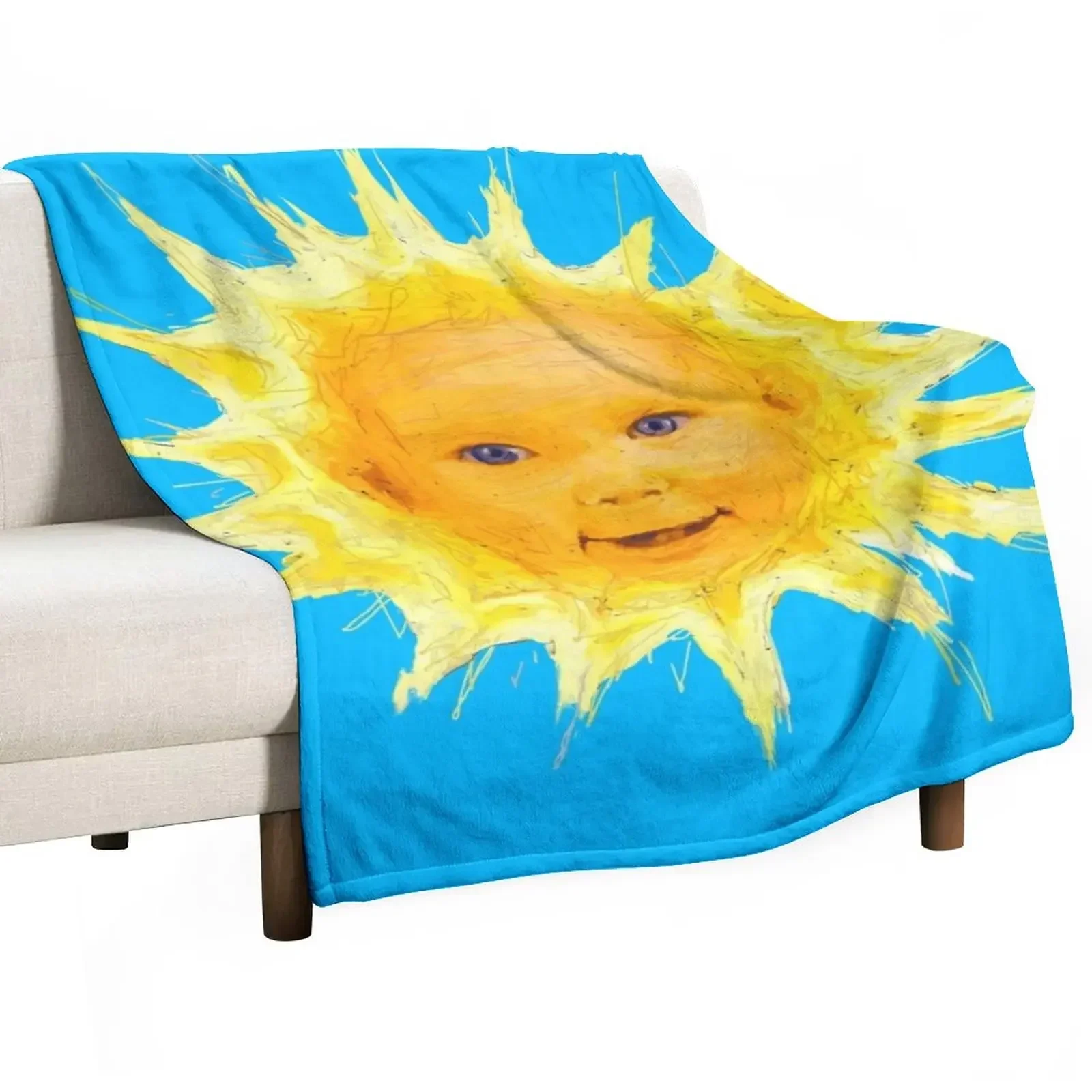 Tubby Baby Sun Throw Blanket Bed linens Extra Large Throw Blankets