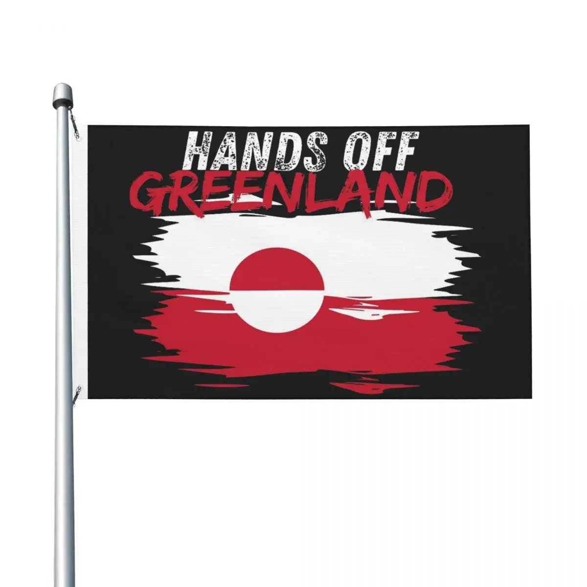 Greenland Not For Sale Greenland Flag Flags Durable Outdoor Banner 2 Grommets Hanging Decoration