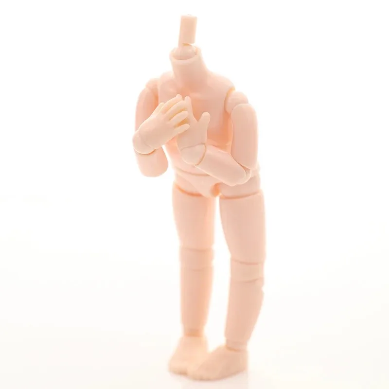 

9.8cm obitsu11 1/12bjd Nude Baby Dolls Moveable Jointed 19 Joints ob11 BJD Doll YMY,GSC White Skin Body Fashion Dolls With Hand
