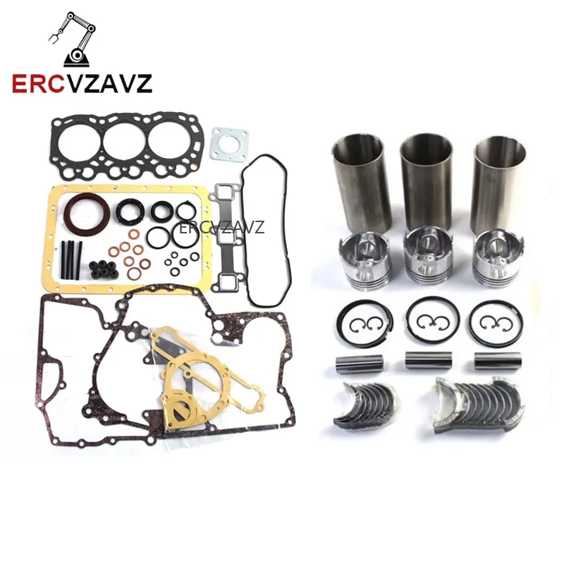 

L3E Diesel Engine Overhaul Gasket Kit for Mitsubishi L3E Engine MX15 MM20 Mini Excavator Tractor Loader Generator