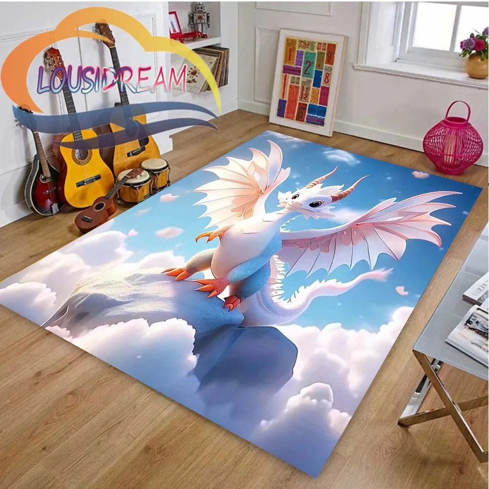 

3D Angel wings Carpet Girls Room Cartoon Kids Living Room play Area Rug Bedroom Bedside Balcony Rug Baby Hall Floor door Mat