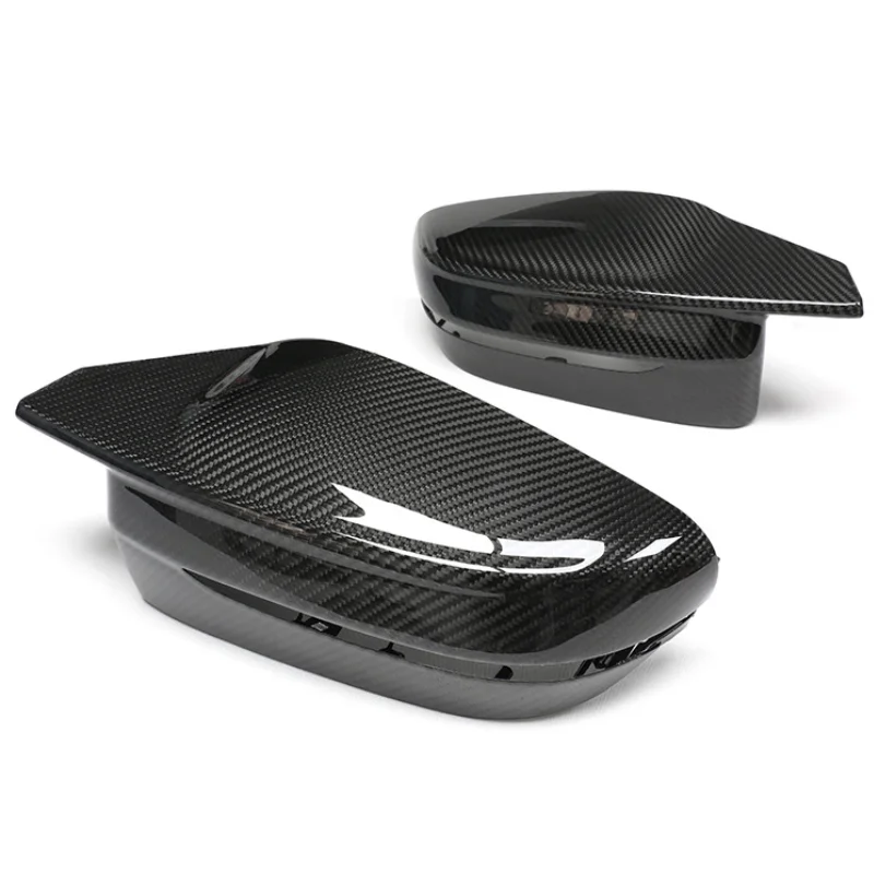 อะไหล่ตกแต่งภายนอกคาร์บอนไฟเบอร์แห้ง สำหรับ BMW G80 G82 G80 G87 ฝาครอบกระจกมองหลัง ชิ้นส่วนตกแต่ง