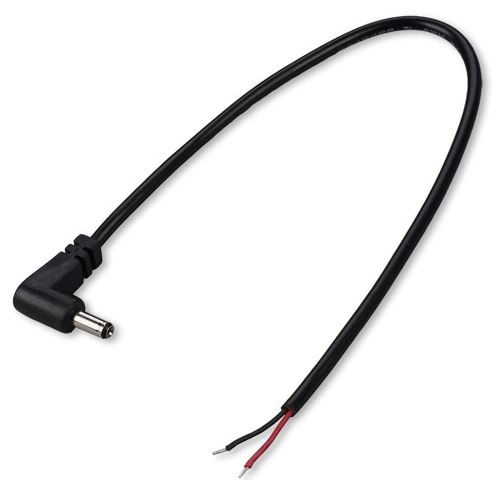 (10 Pack) Replacement 3.5mm x 1.35mm 90 Degree Right Angle DC Power Male Plug Jack to Bare Wire Open End Pigtail Power
