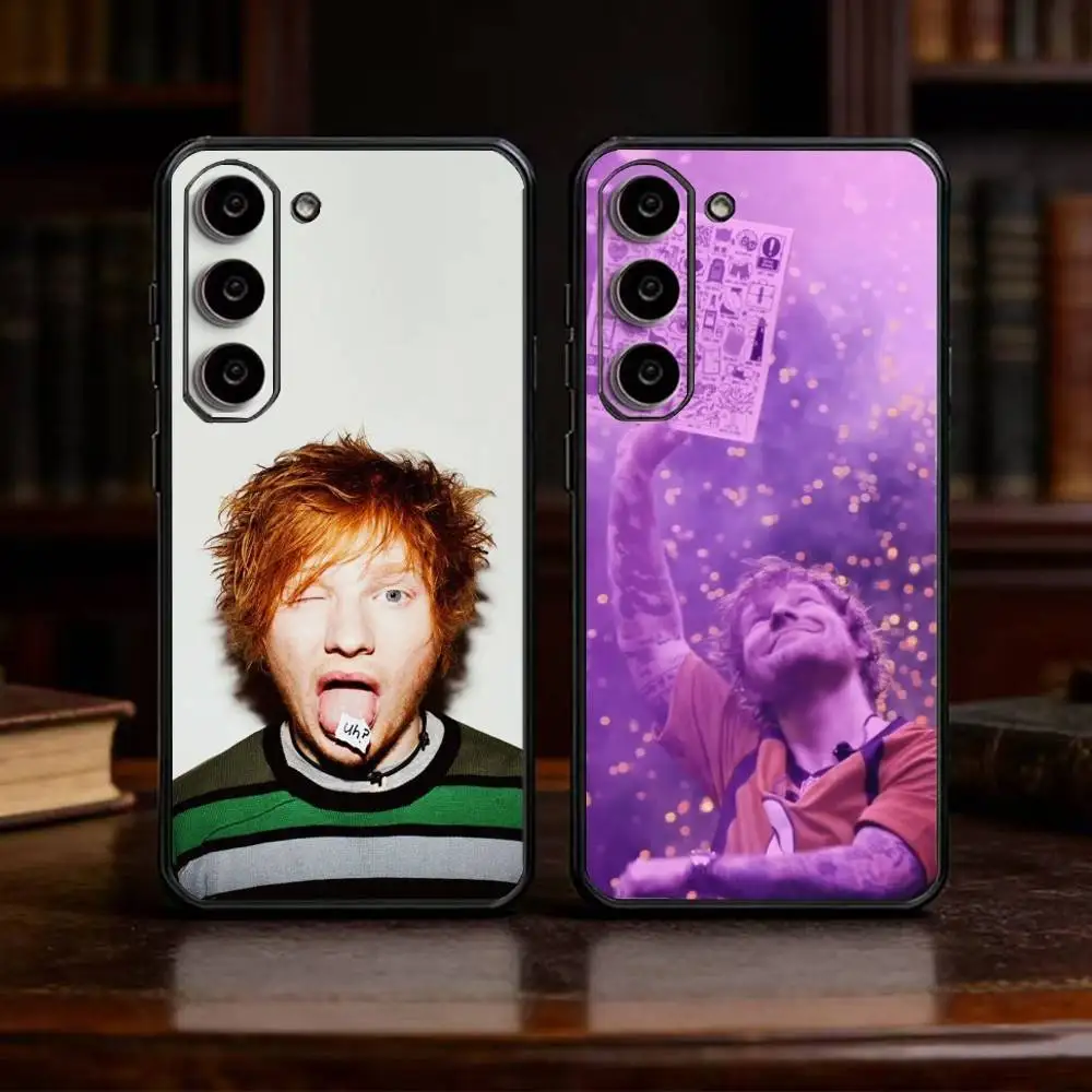 Funda de teléfono FUNNY E-Ed S-Sheeran para Samsung Galaxy A20,21s,22,31,32,52,53,72,73,80,91, carcasa negra suave
