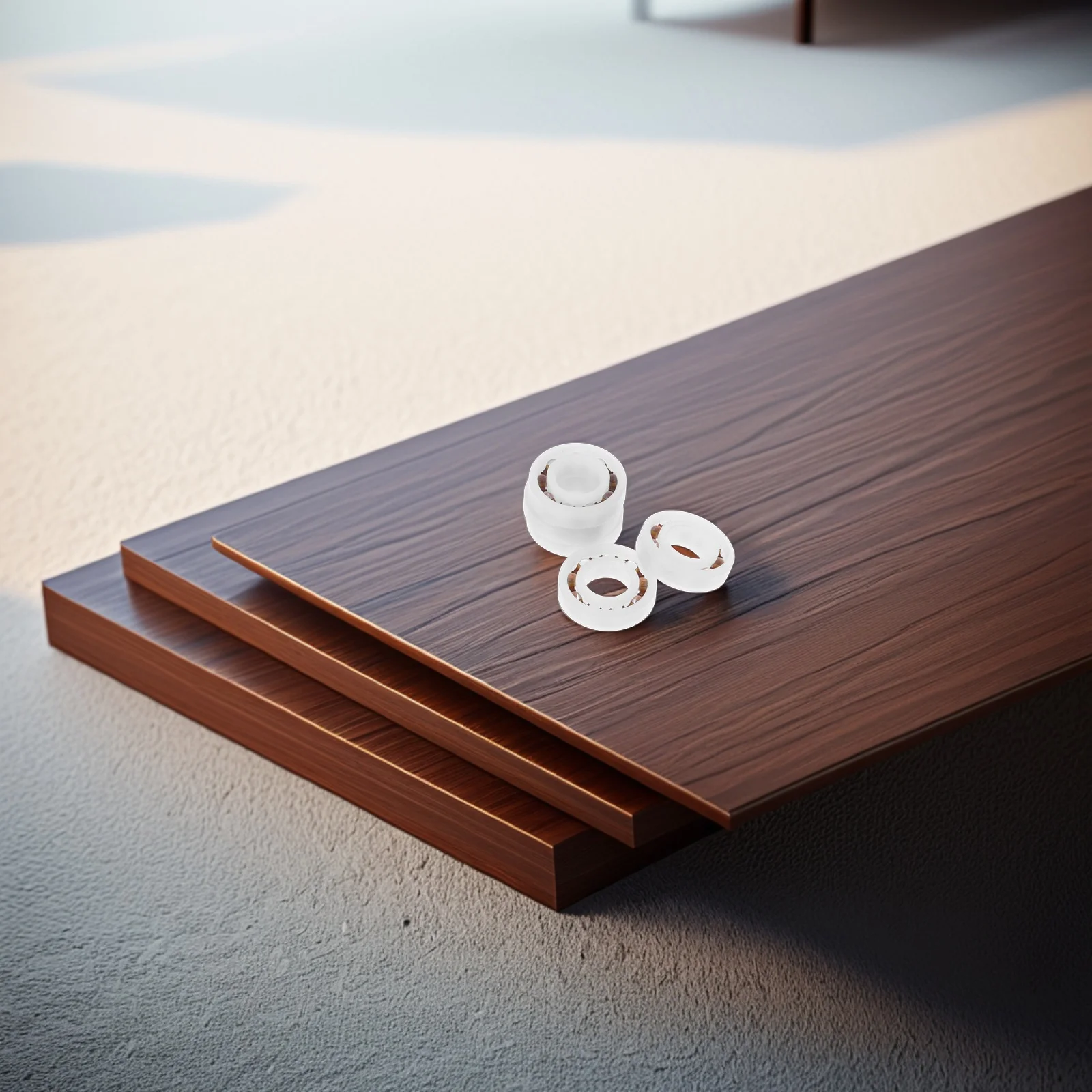 

5pcs Plastic Bearing Deep Groove Ball Bearings High Precision Wear Resistant Lightweight For Outdoor High Temperature Use