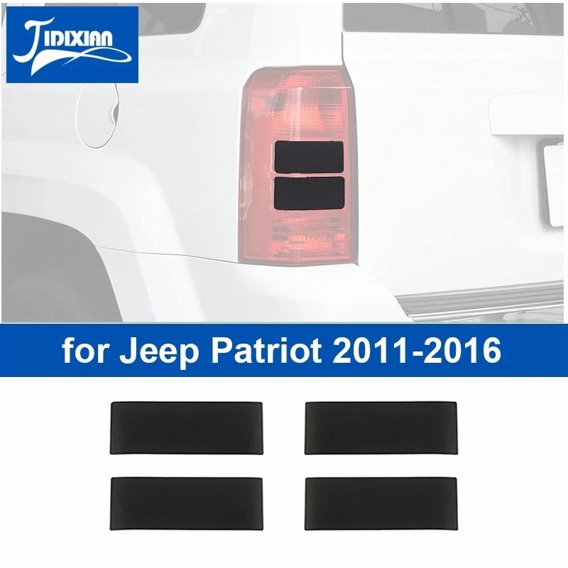 JIDIXIAN Car Rear Taillight Tail Light Lamp Decals Decoration Cover Stickers for Jeep Patriot 2011 2012 2013 2014 2015 2016