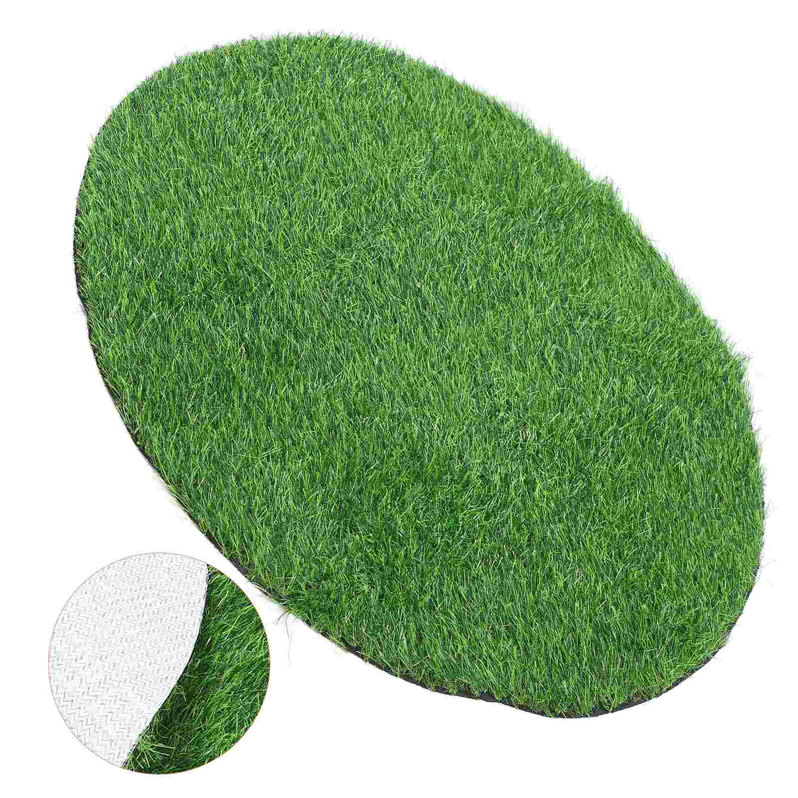 Placemat Manhole Cover Decoration Lawn Greenery Artificial Grass Fake Turf Outdoor