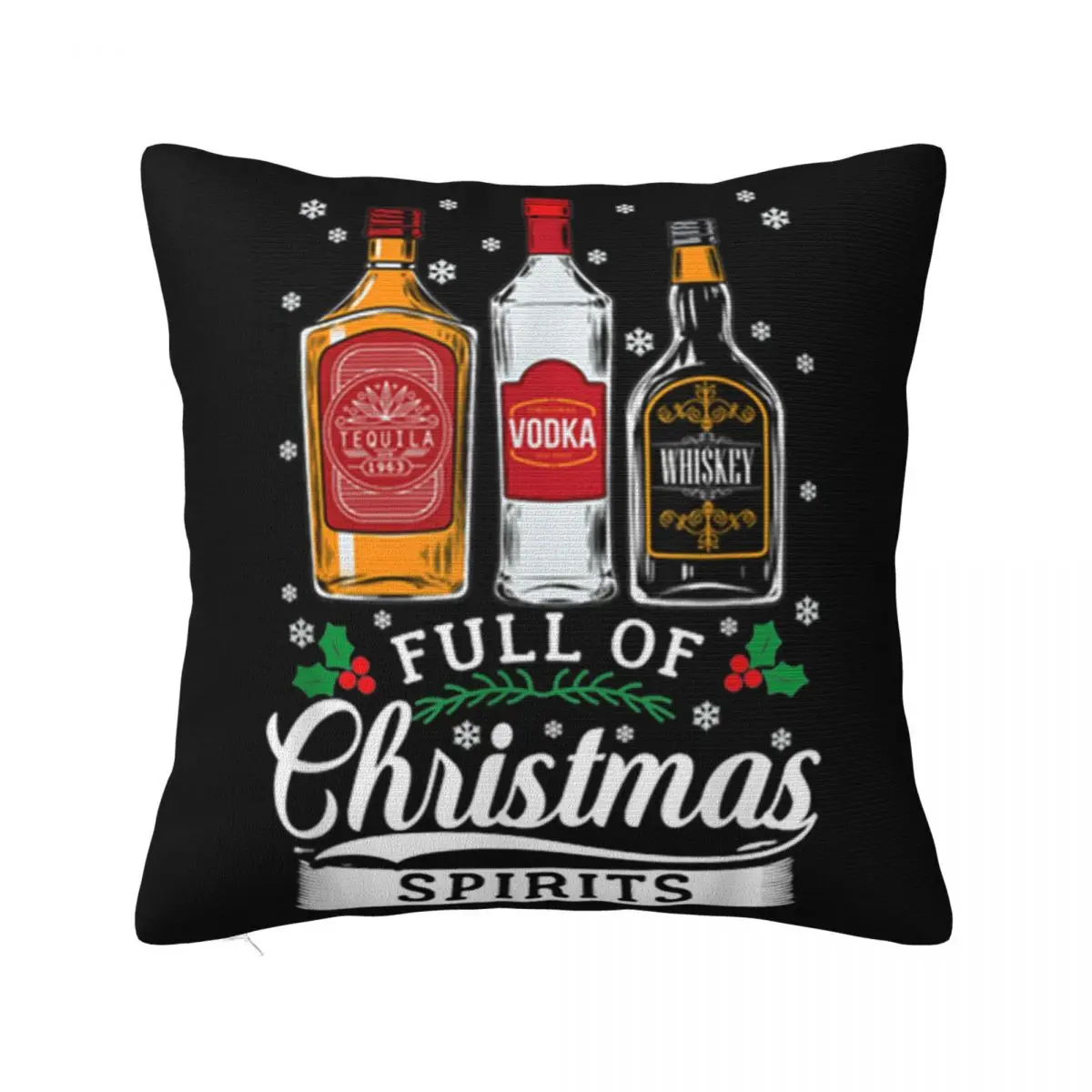 Original Full Of Christmas Spirits Funny Beer Lover Drinking Popular Style Interested Pillow Case