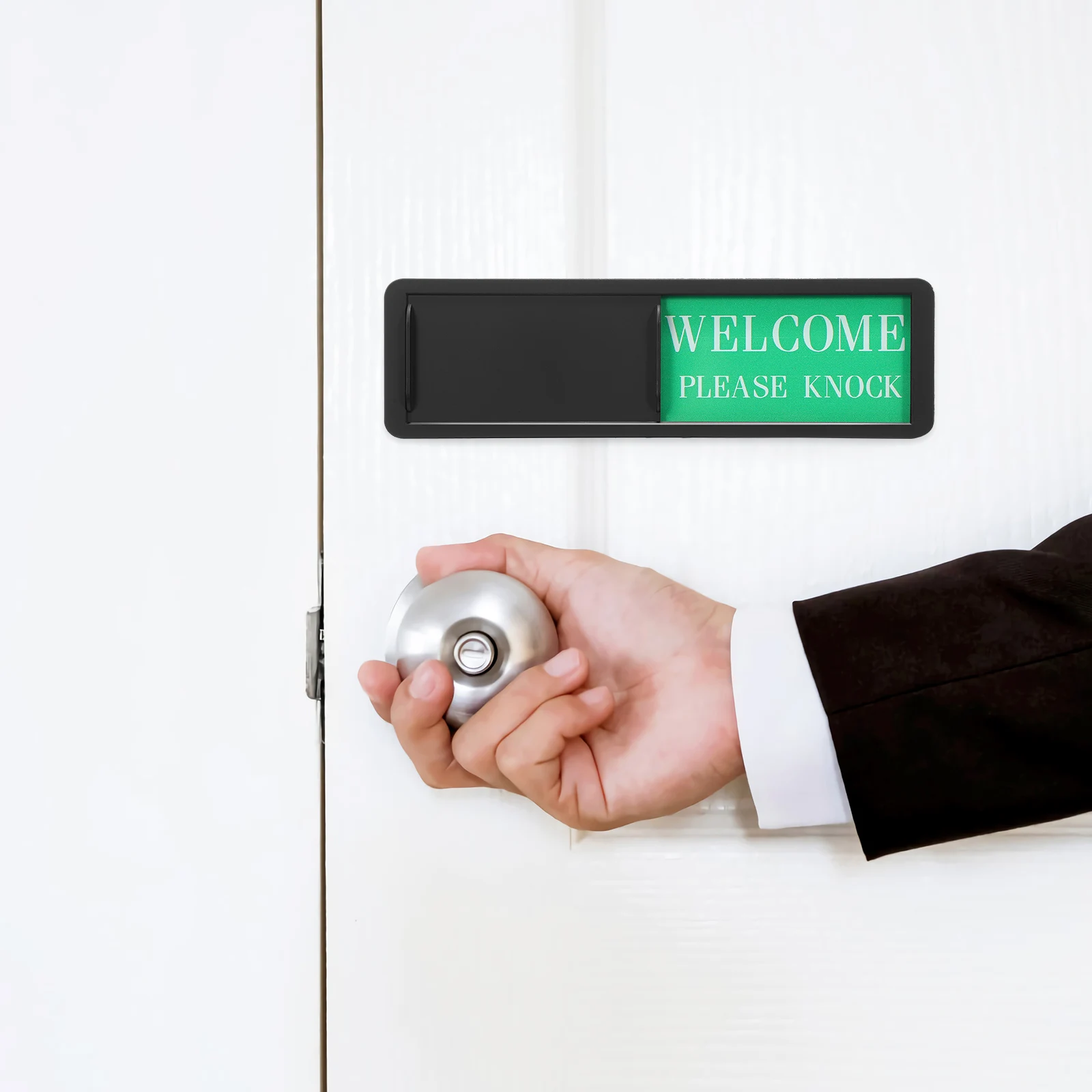 

2 pcs Prompt Post Clear Room Status Indicator Bright Signage for Home Office Hotel Easy Slide Privacy Not Disturb Sign