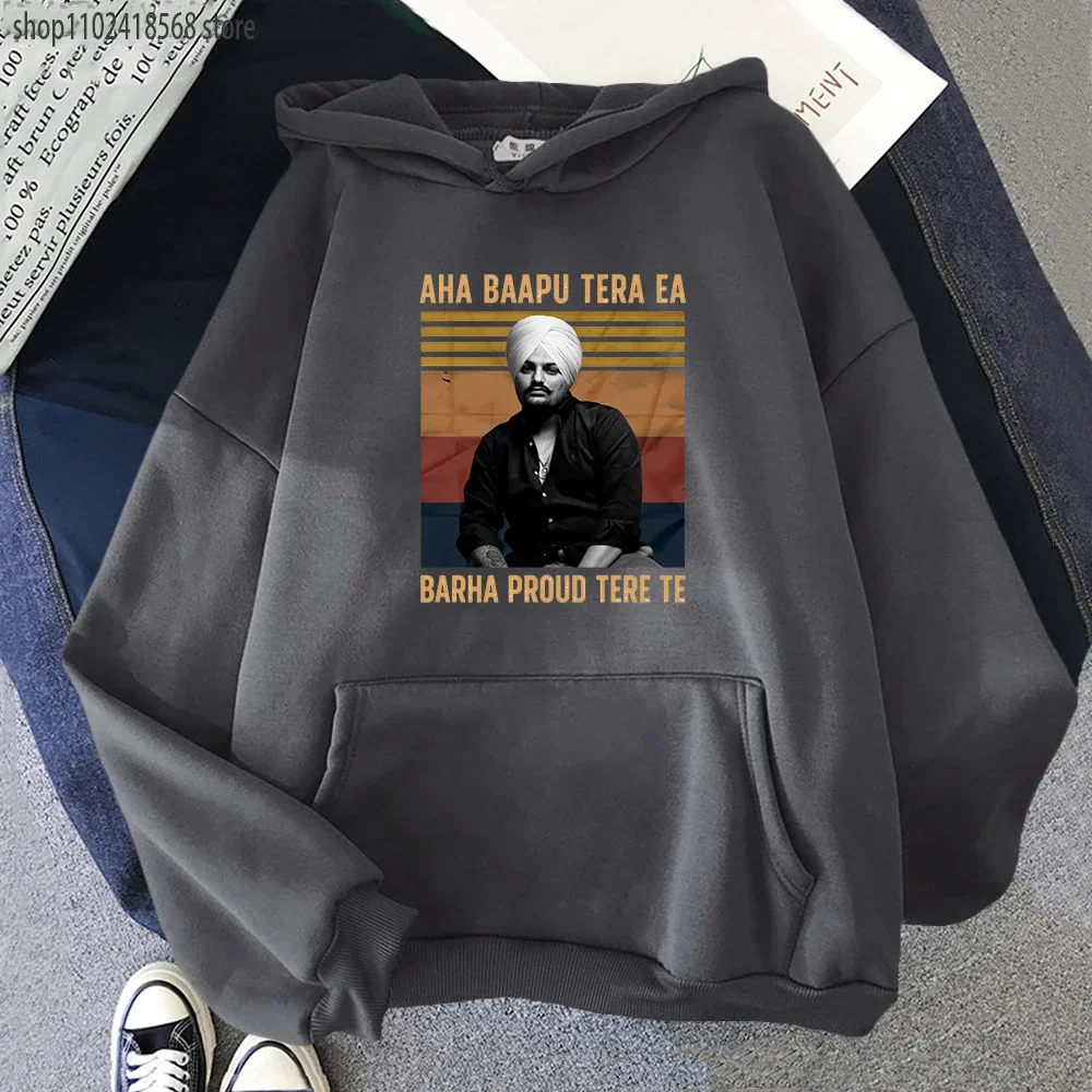 Sidhu-Sudadera de manga larga con estampado de alce para hombre, Jersey Unisex de estilo Retro, rapero indio, estética Punk, Harajuku