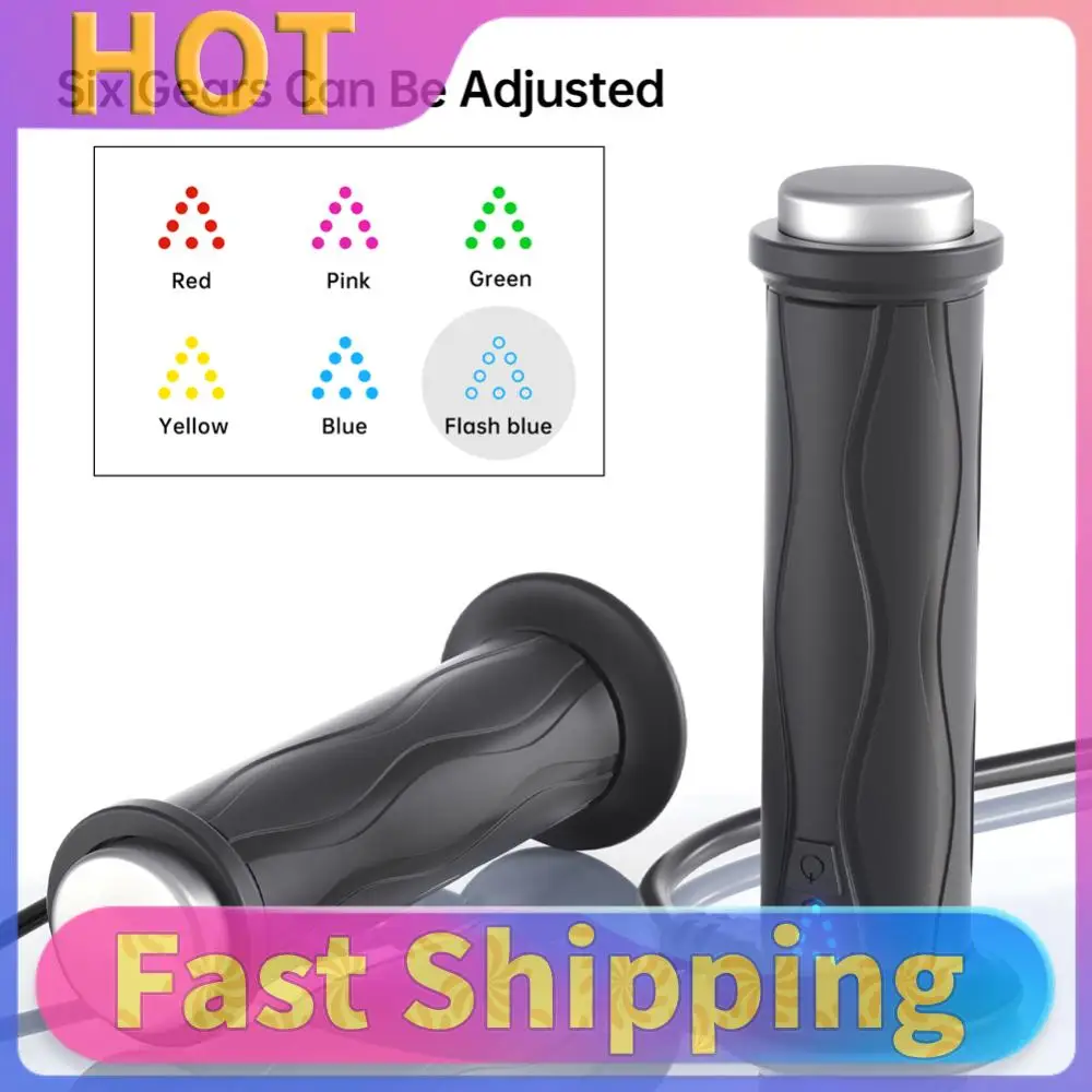 

DC 12V Motorcycle Hand Heated Grips Silicone Adjustable Hot Grip Handle Motorcycle Heating Handlebar Motorcycle Parts for Winter