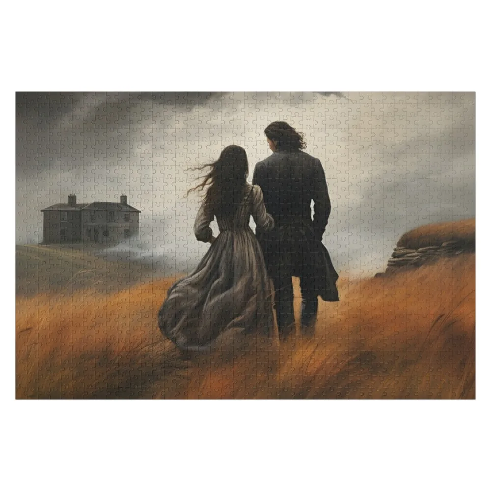 

Cathy and Heathcliff Jigsaw Puzzle Personalized Gift Married Customizable Gift Wooden Animal Wood Photo Personalized Puzzle