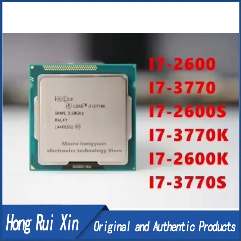 1pcs/lot original i7-2600 I7-3770T I7-2600S I7-3770K I7-2600K I7-2600K I7-3770S I5-2500K I5-2550K I5-3570K quad-core 1155 CPU IC