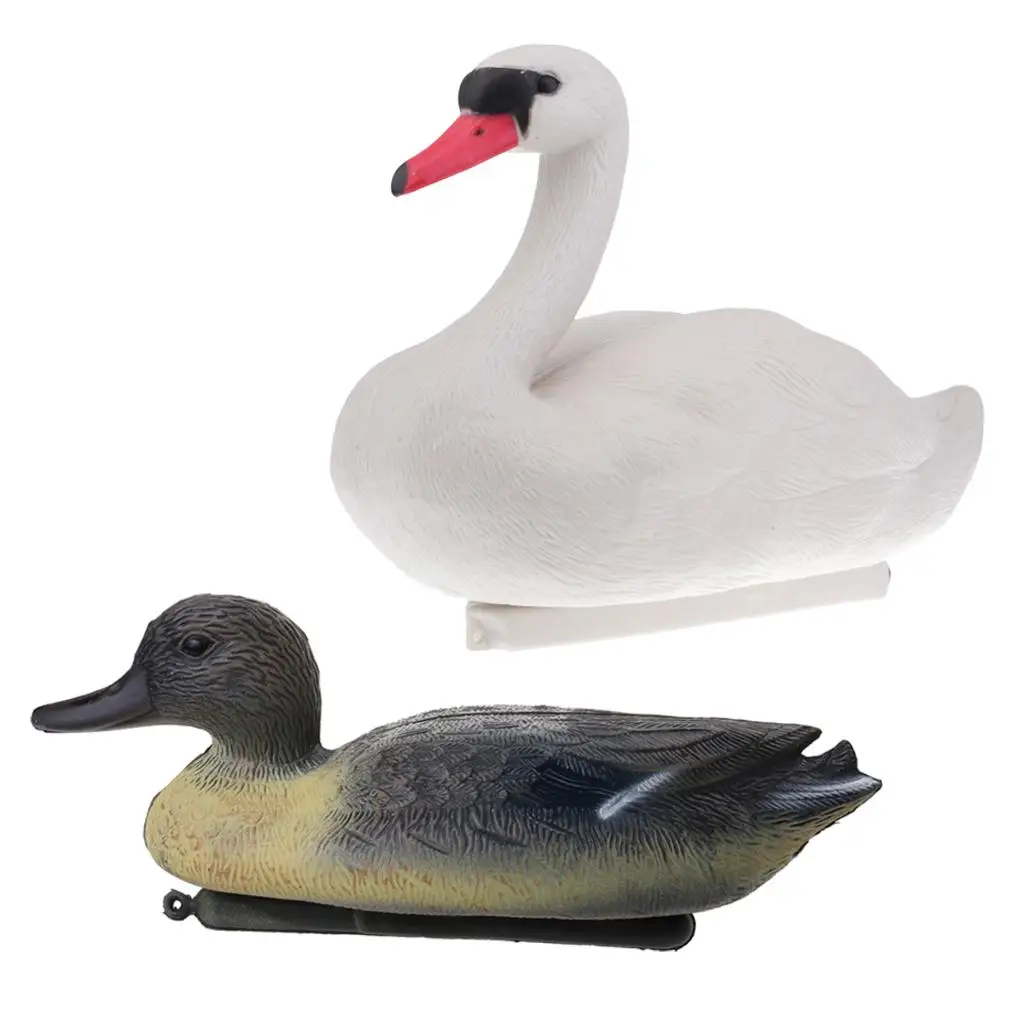 Floating Duck Decoy Lifelike Goose Decoy 3D Garden Decor Lawn Scare Bird Decoy for Water and Yard