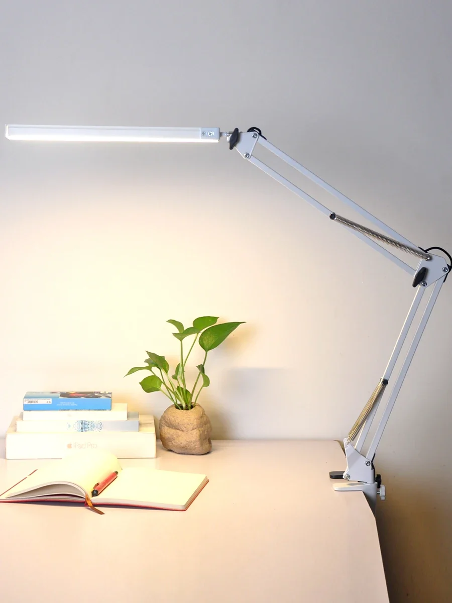 

Long arm strip folding clip type learning LED eye protection desk manicure work dimming American industrial special desk lamp