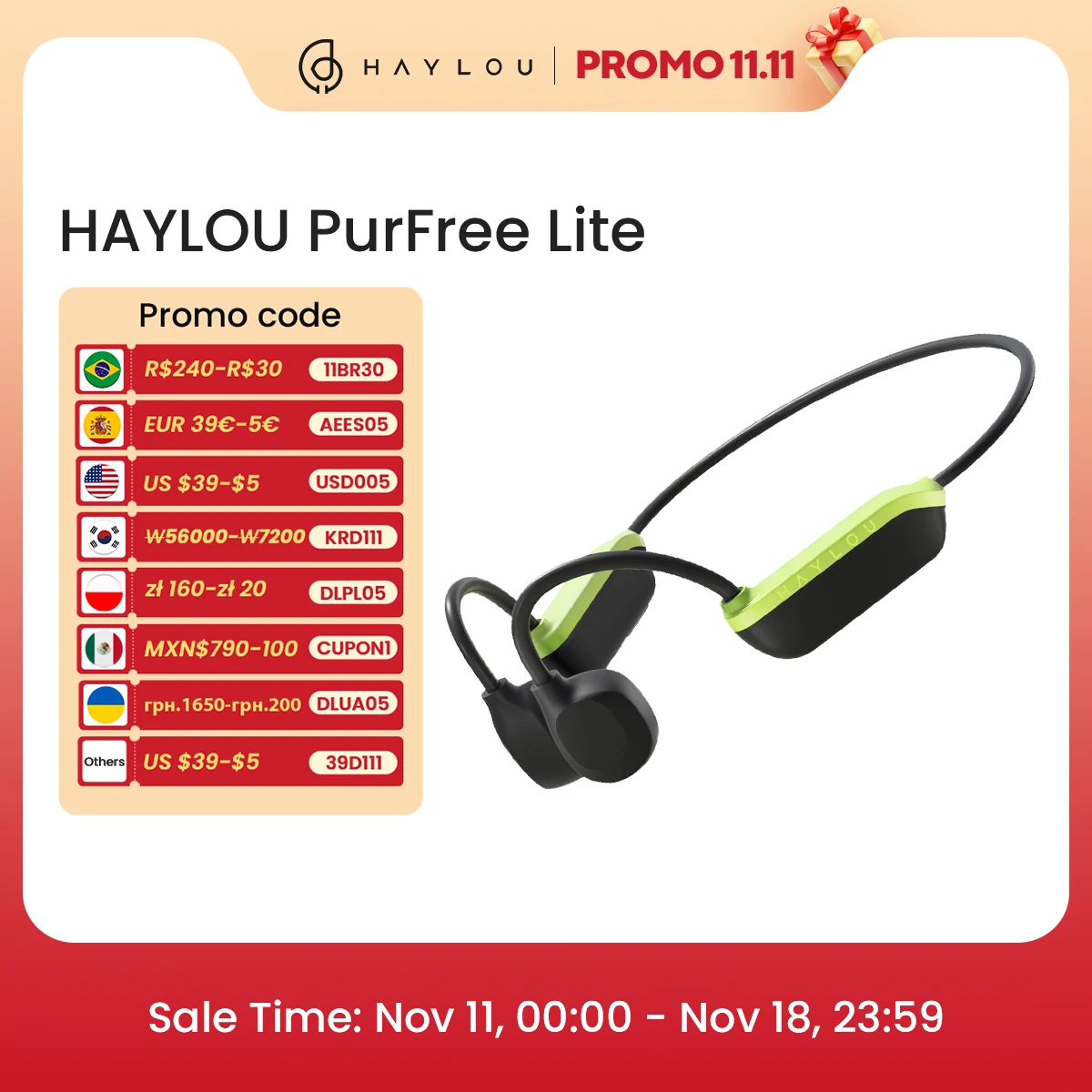 HAYLOU PurFree Lite Bone Conduction

