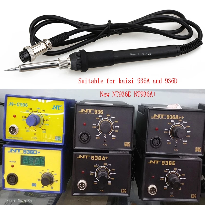 NT 936 Las listrik หัวจับเหล็กร้อนบัดกรี60W 24V เครื่องเชื่อมเครื่องเชื่อมเหล็กสถานีร้อนเครื่องมือซ่อมแซม