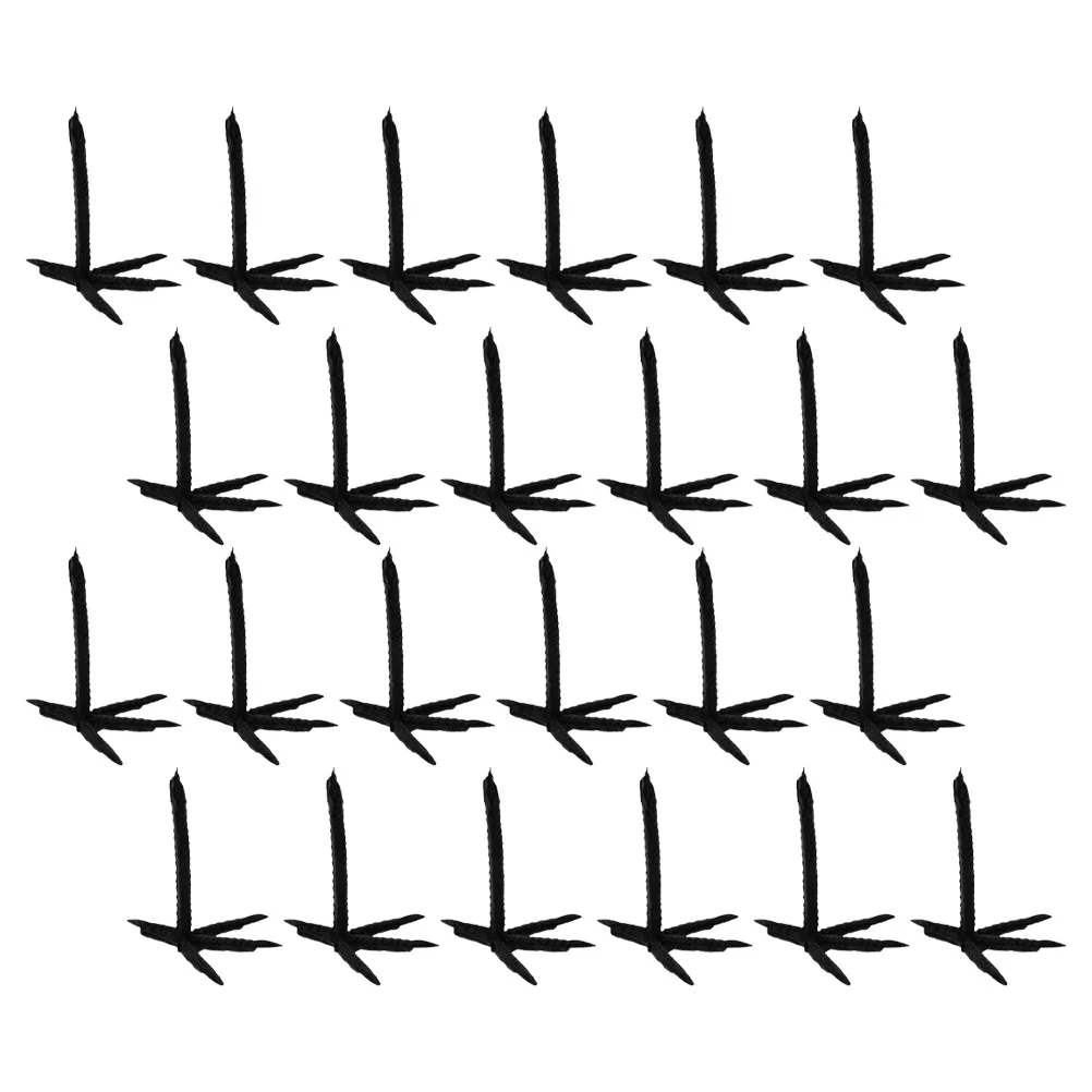 

100Pcs Halloween Crow Claws Realistic Plastic Crow Feet for Crafts School Projects Decoration Accessories Halloween Claw