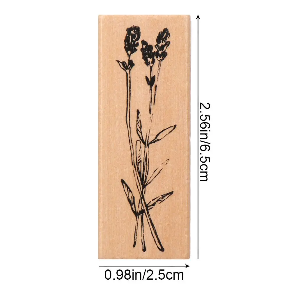 1PC Sewing Garden Arts standard stamp wooden rubber stamps DIY Scrapbooking Vintage grass plants