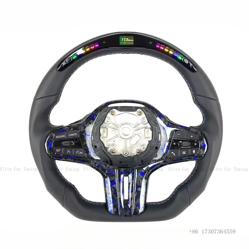 

Руль из карбона с LED-подсветкой для BMW M2 M3 M4 M5 G01 G02 G05 G06 G07 G08 G18 G20 G21 G22 G24 G26 G30 G38 G80 F40 F44 F45 F46