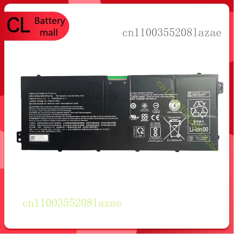 

Оригинальный аккумулятор AP18F4M для Chromebook Acer 714 715 CB714 CB715 KT.00404.001