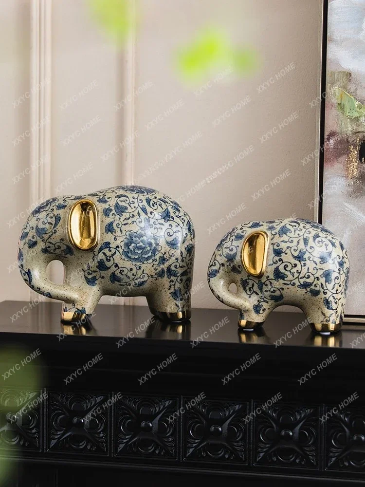 H Home High-End Decor Living Room Wine Cabinet  Wealth and Prosperity Ornament Desktop