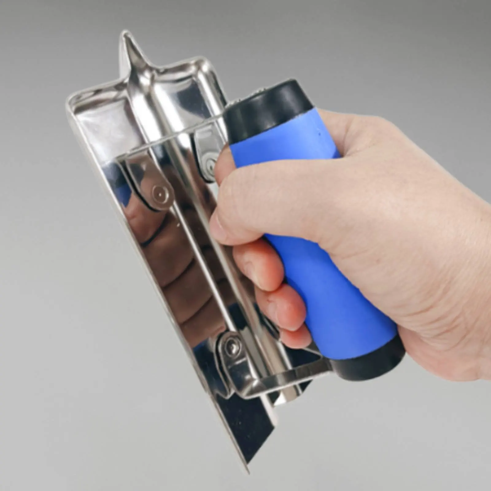 ステンレス製コーナートロウェル-長持ちする建築用セメントエッジャートロウェル-内側および外側コーナー用ツール-人間工学に基づいたハンドル