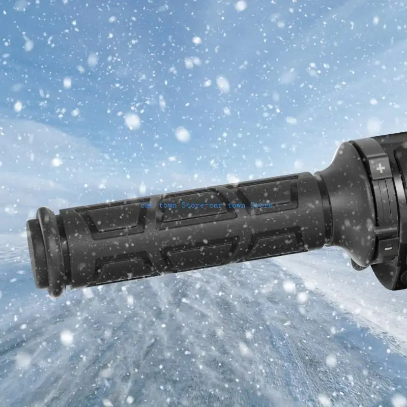 

RXJE 4 Mode Heated ATV Hand Grips 12V Motorcycle Heated Grips Ergonomic Design For Cold Weather Conditions