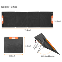 200W Solar Panel，IP68 Waterproof Portable ETFE Foldable 100W Solar Panel for Camping Tourism RV Garden Roof 18V Fast Charging