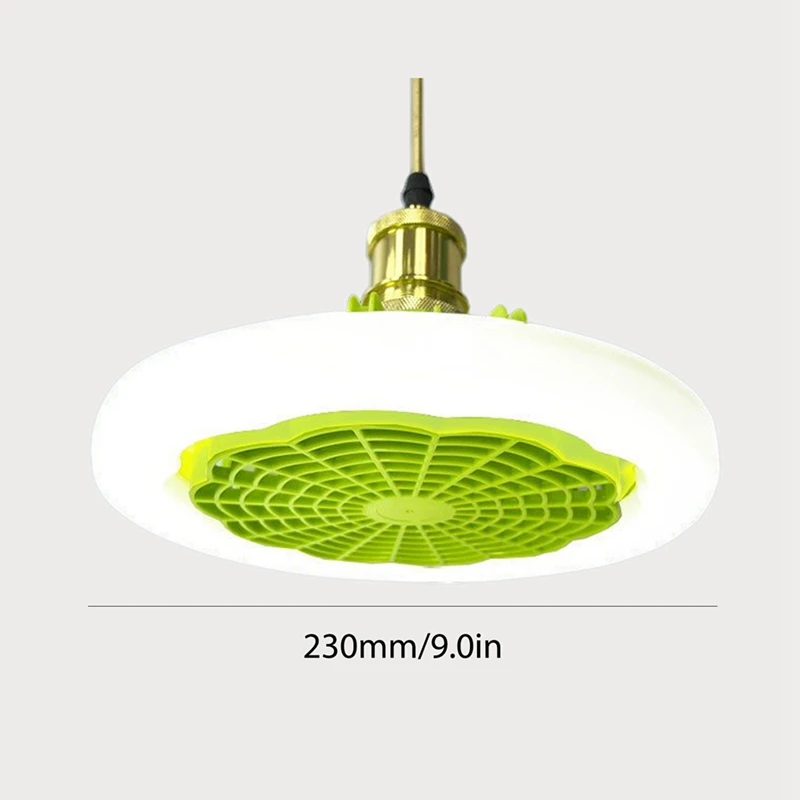 Ventilador de techo inteligente E27 con luz y Control remoto, lámpara LED de iluminación para dormitorio y cocina, ofertas superiores