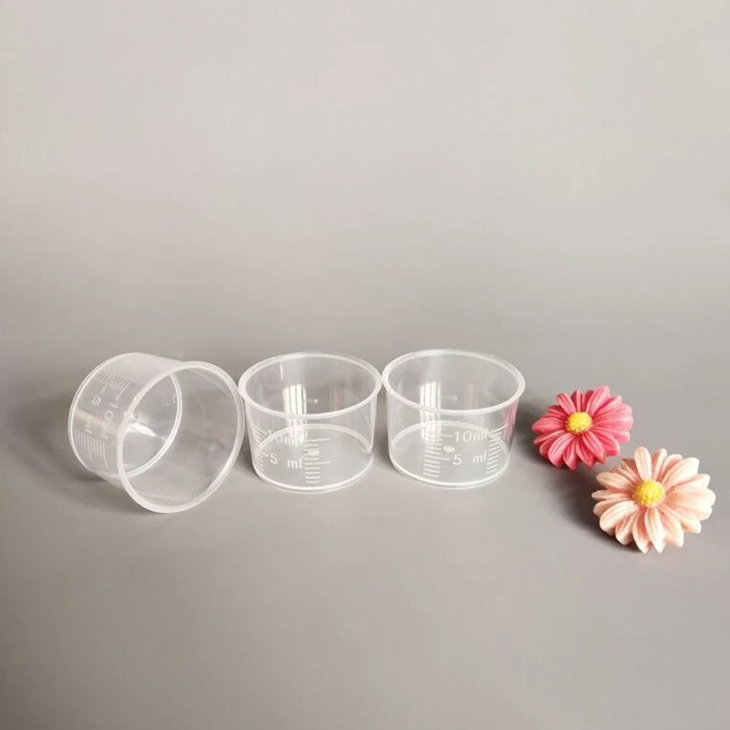 20Pcs 10ml Silicone Measuring Cup Non-stick Silicone Measure Cup DIY Jewelry Making Tool Epoxy Resin Cup Mixed Measure