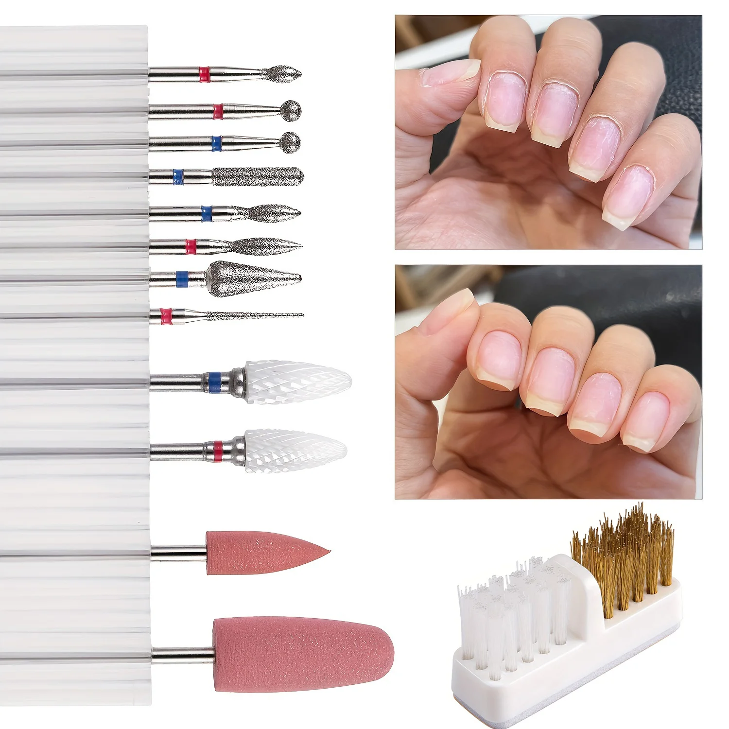 Set di 13 Punte per Trapano pe - Nail Art Brush Set recensione e prezzo