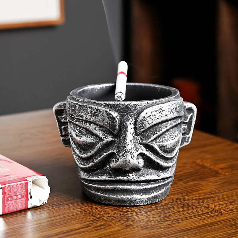 WHYOU Creative Ashtray Personality Cigar Ashtray Home Gadgets Portable Ashtray Living Room Office Home Decoration Boyfriend GIft