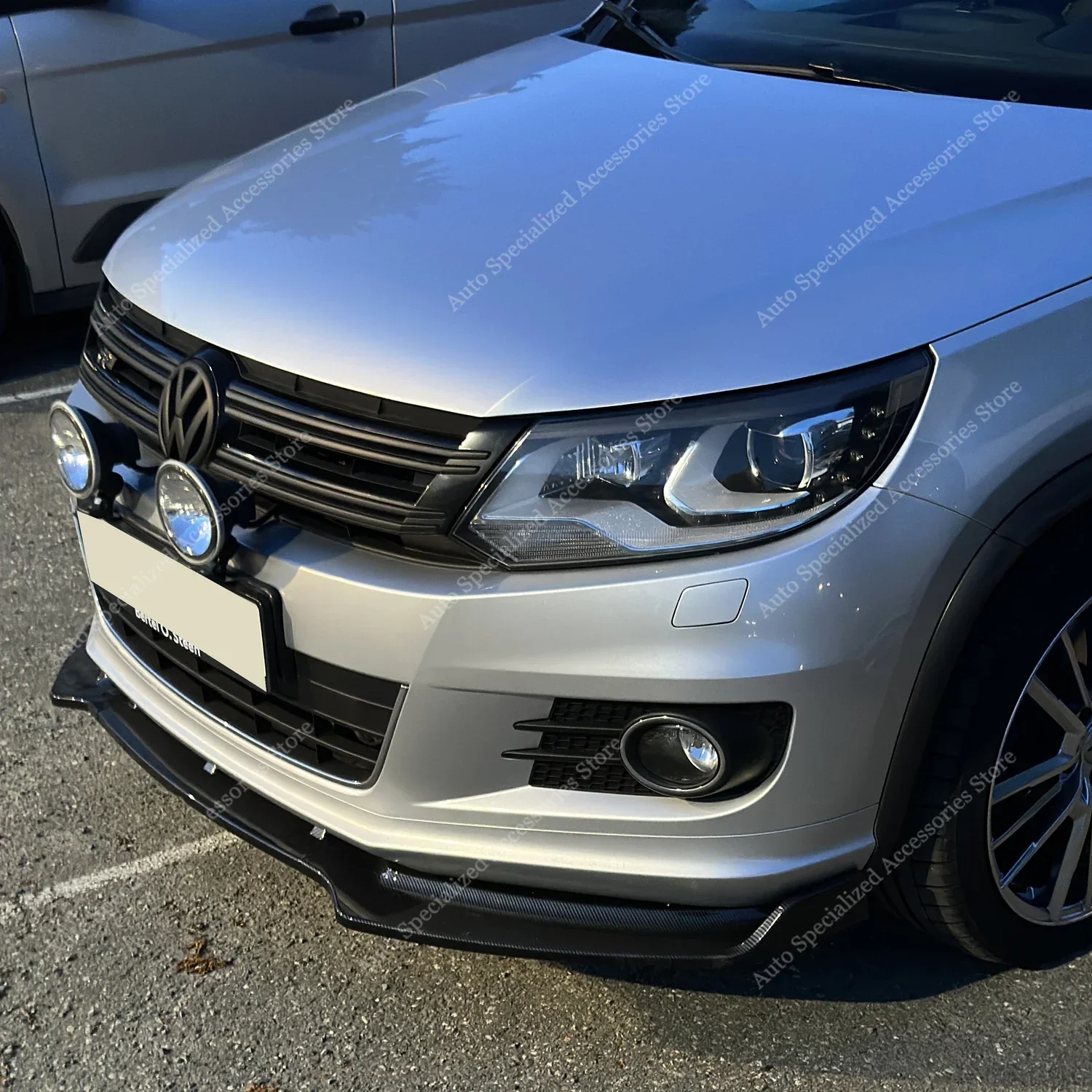 For VolksWagen Tiguan MK1 R-line Front Bumper Lip Spoiler Splitter Diffuser Tiguan 5N R-Line 2011-2016 Facelift Bodykits Tuning