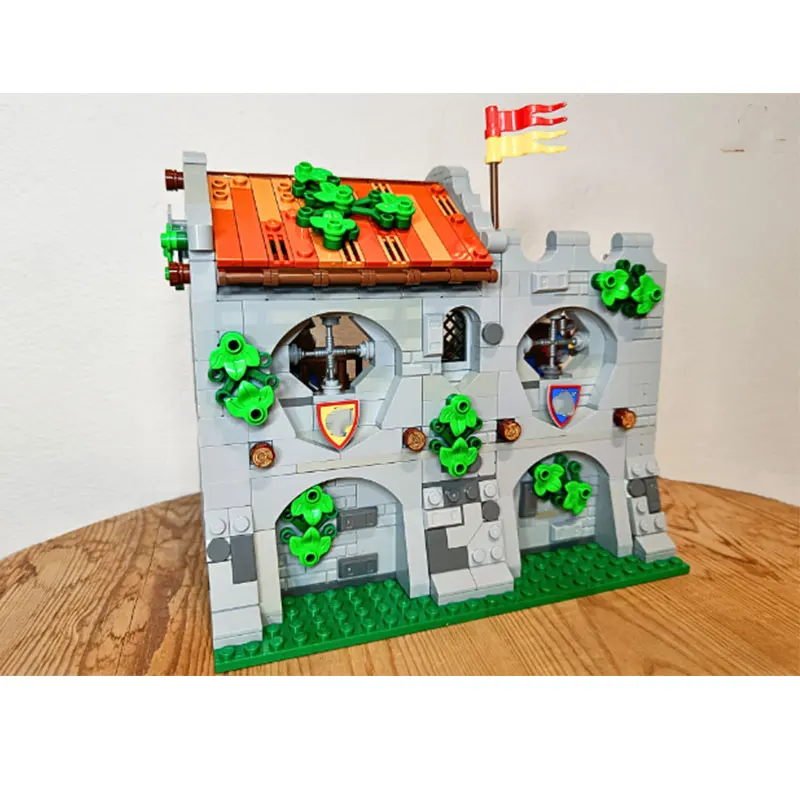

Spot MOC-212374 868pcs small particle assembly building blocks medieval castle rest to building scene castle toy