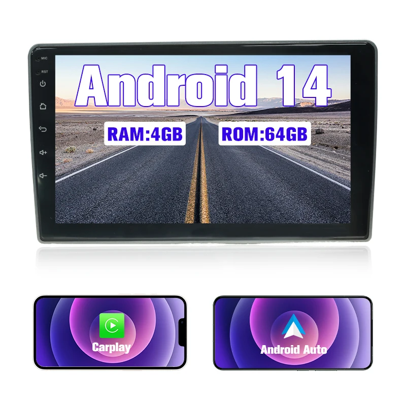 

9’’ Android car radio for Peugeot 407 2004-2011 screen stereo, Carplay, Android Auto, Bluetooth,FM RDS radio,SWC,WIFI,DSP,4+64G