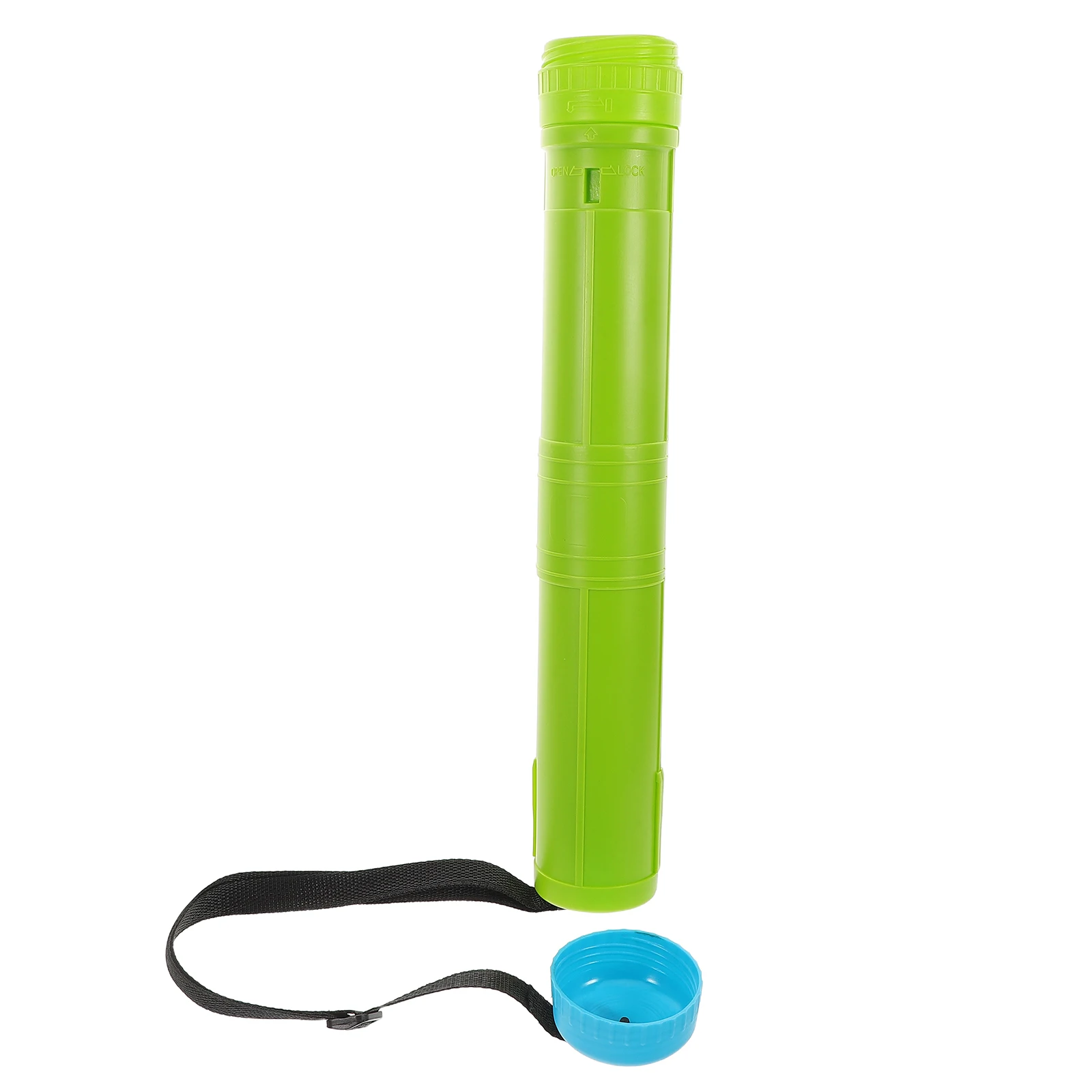 Plastic Expandable Artwork Storage Tube Lightweight Portable Poster Container Adjustable Length for Maps Blueprint Document