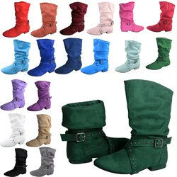 Wedopus 28 Colors Customized Heel Line Dance Suede Boots Dark Green cancan Dance Boot Soft Sole Cowboy Boots Line Dance