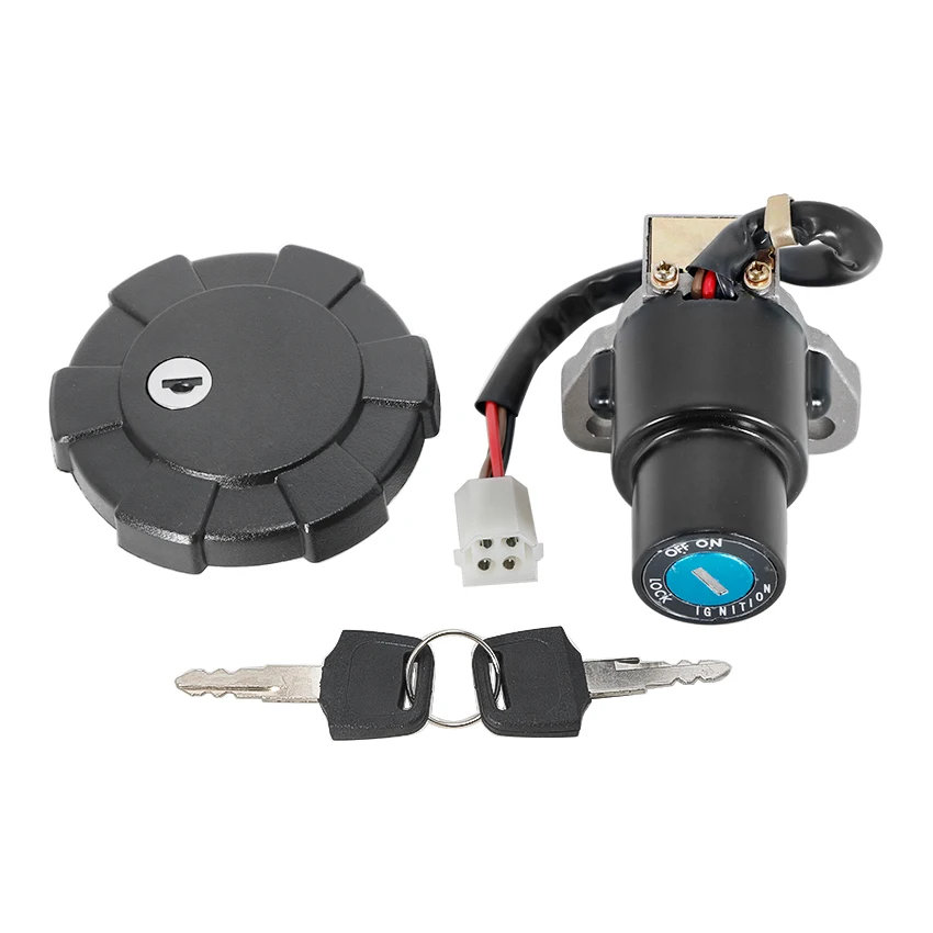 Motorrad-Schlüssel-Set mit Tankdeckel und Zündschalter für Yamaha XT350 XT250T XT250LC XT250L 5R2-82501-01 / 34Y-82501-00 /5R2-82026-00 48Y – Detail 2