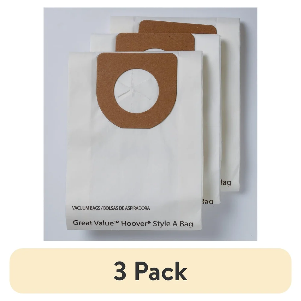 3 عبوات من أكياس المكنسة الكهربائية Hoover Style المتوافقة مع سلسلة Concept Elite TurboPower الأداء الأمثل والتحكم في الغبار