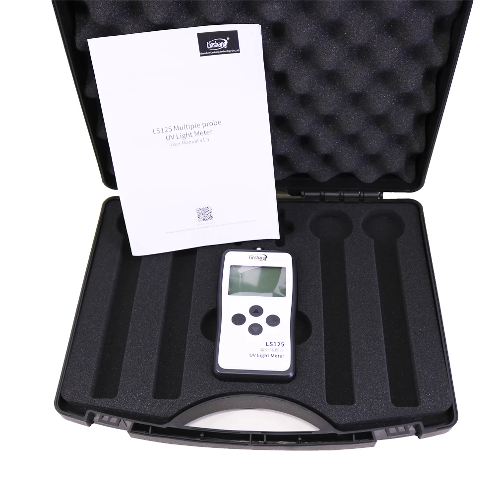 LS125 UV Light Meter with UVALED-X1 Probe Digital UV Light Intensity and Energy Tester