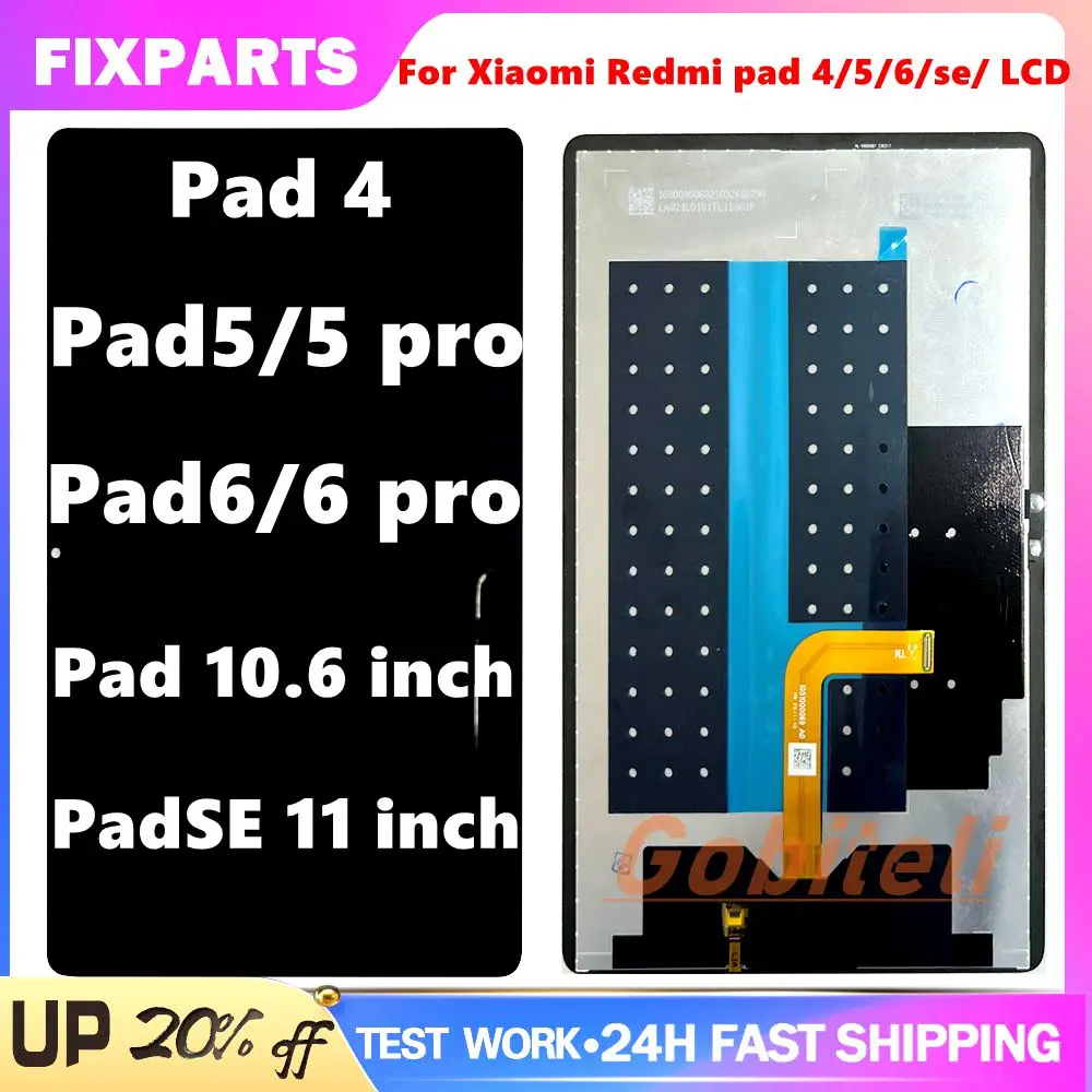 

Tested For Xiaomi Pad 4/5/5 Pro/ 6/6 Pro//Mi Pad 10.6 /pad SE LCD Display Touch Screen Panel Digitizer Assembly Repair Parts