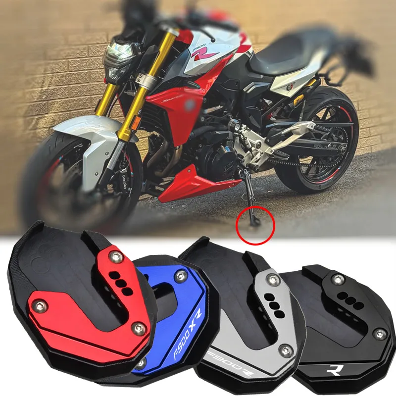 

Motorcycle Kickstand Foot Side Stand Extension Pad Support Plate Accessories for F900R F900XR 2020-2025 Models