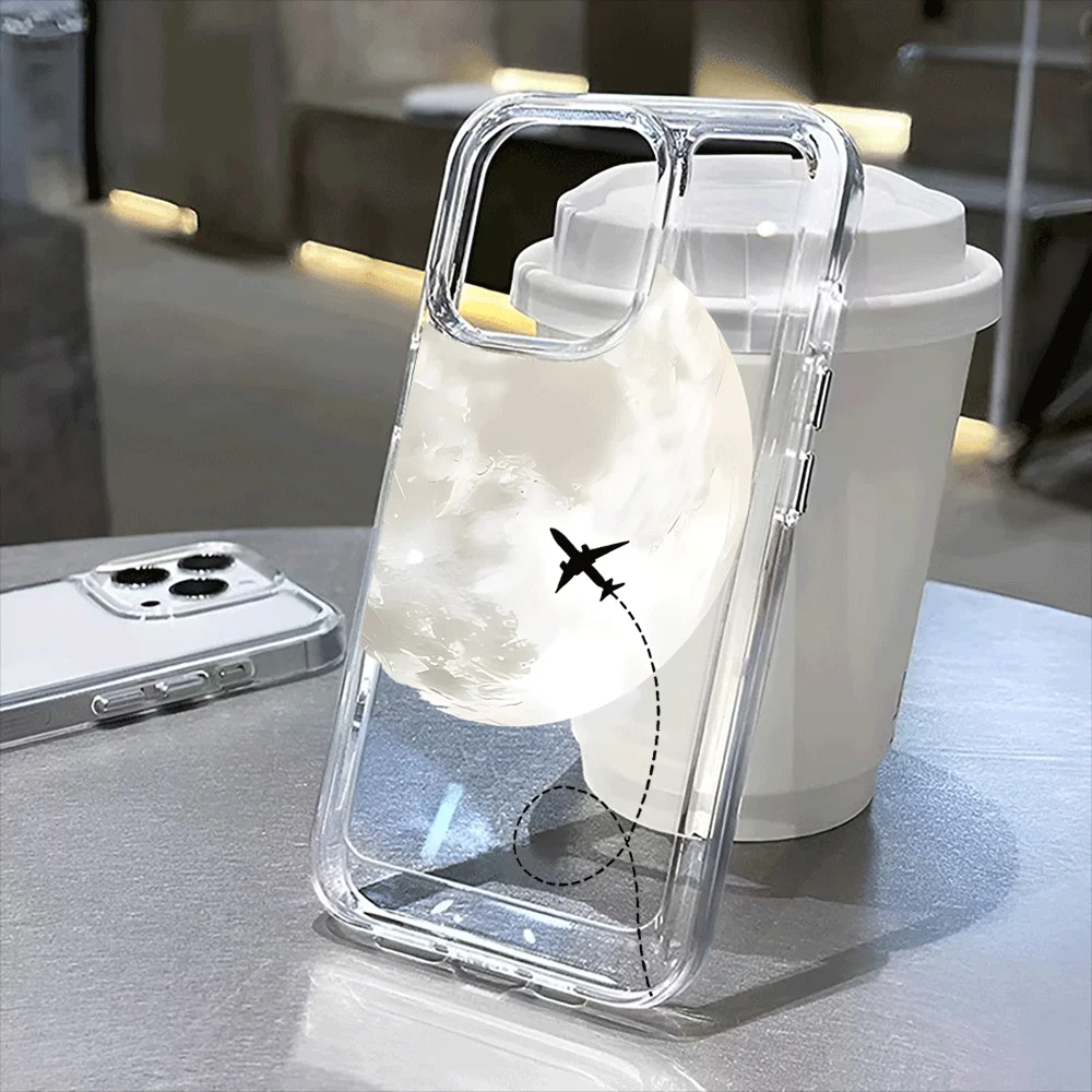 

Aesthetic Earth Flight Clear Case for iPhone 16, 16 Pro, 16 Pro Max, 16 Plus to iPhone 11, 12, 13, 14 15 series