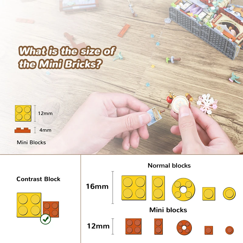 LOZ Creative Folded StreetView Grocery Store Post Station Building Bricks DIY Mini Chinese Style Puzzle Girls Gifts Children Toy